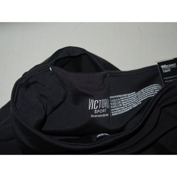 Victoria's Secret Sport 11094027 54A2 Women's Sz XS Black Knockout Tights $69 - Picture 10 of 10